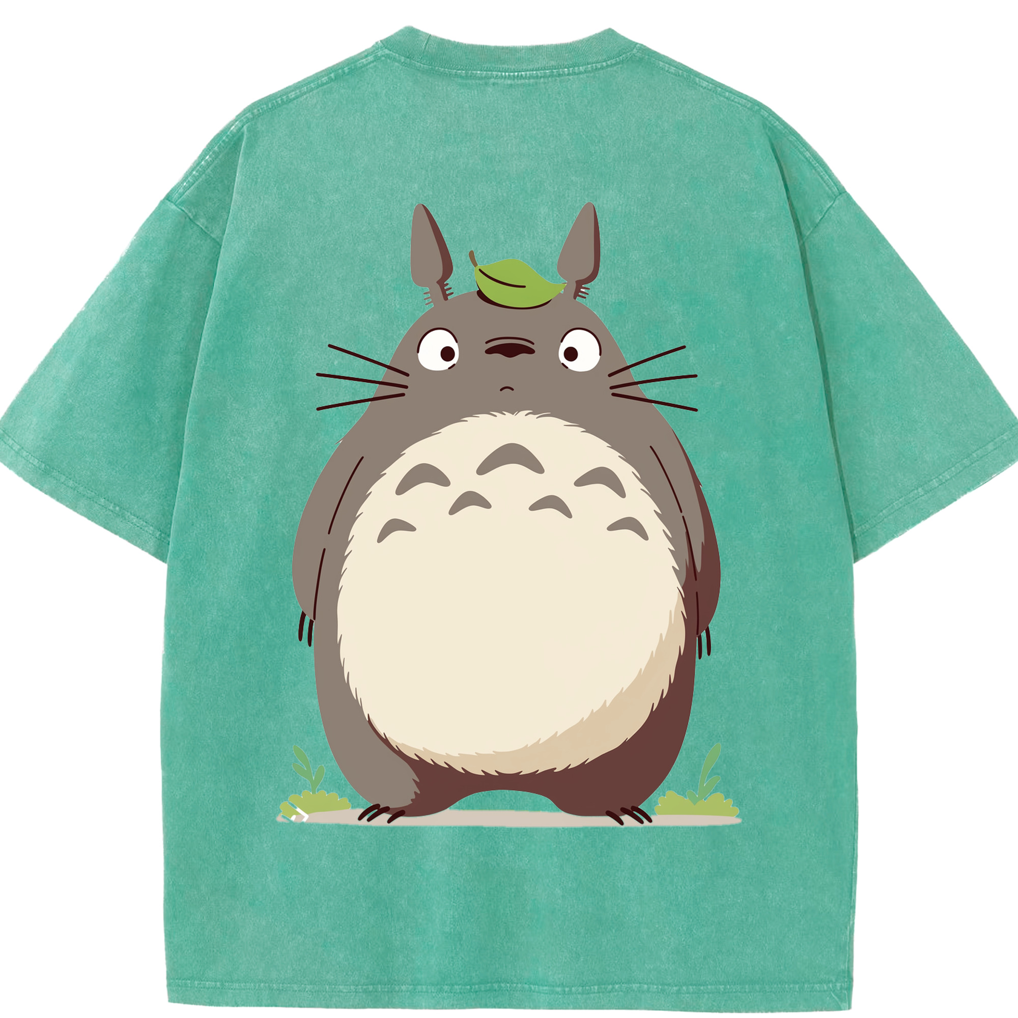 （画像用） となりのトトロ 草壁メイ 草壁サツキ My Neighbor Totoro Satsuki Kusakabe Mei Kusakabe 綿100% ヴィンテージ風 半袖Tシャツ（背面プリント）